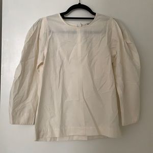 Madewell cream cotton long sleeve